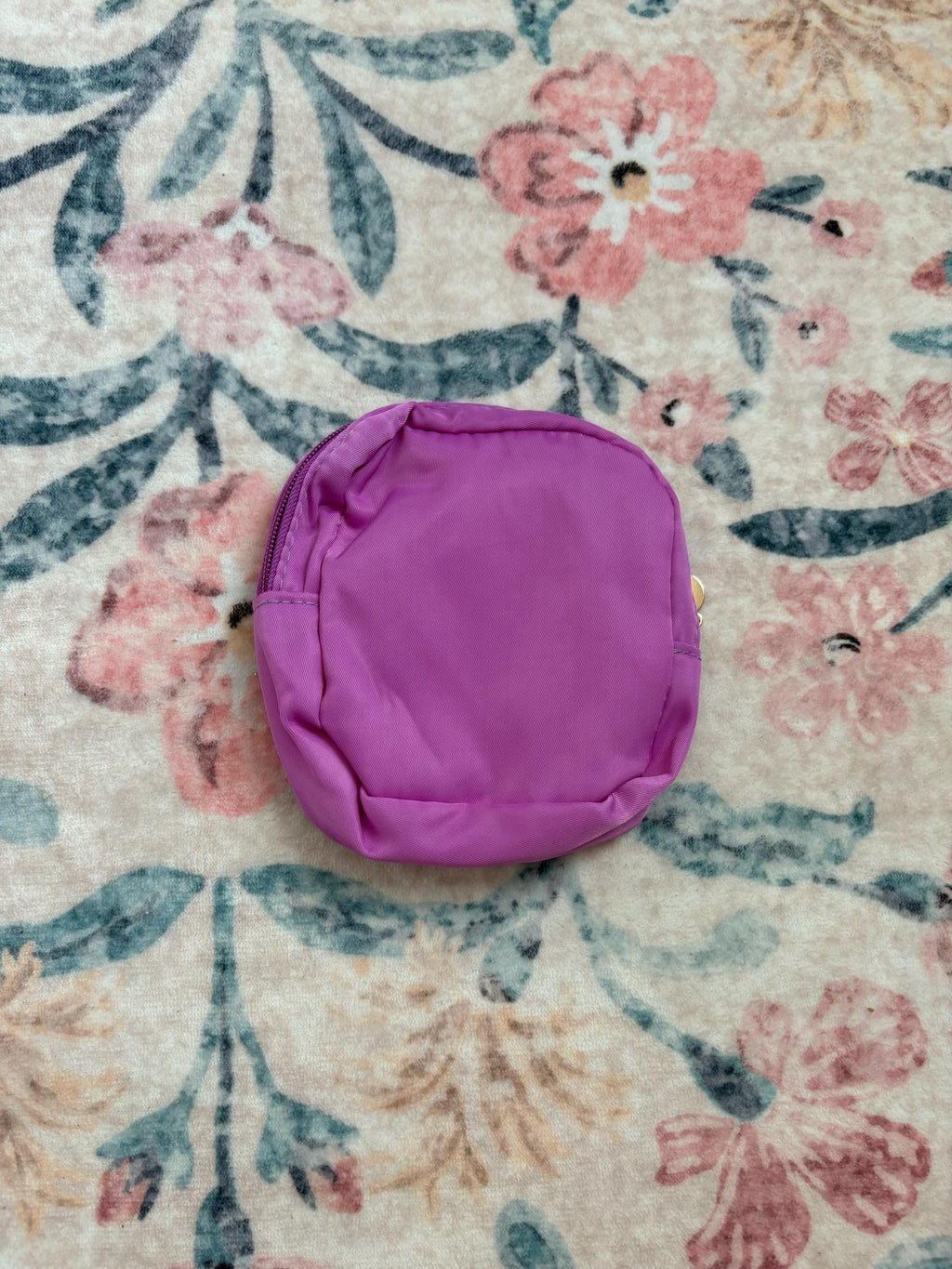 Mini Square Violet Cosmetic Bag – Unicorn Patch Makeup Pouch