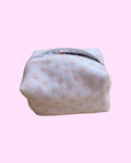 Towel Tote – White with Pink Polka Dot