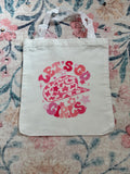 Let's Go Girls Cowgirl Hat Canvas Tote Bag
