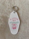 Bow Cherry Croquette Hotel Keychain