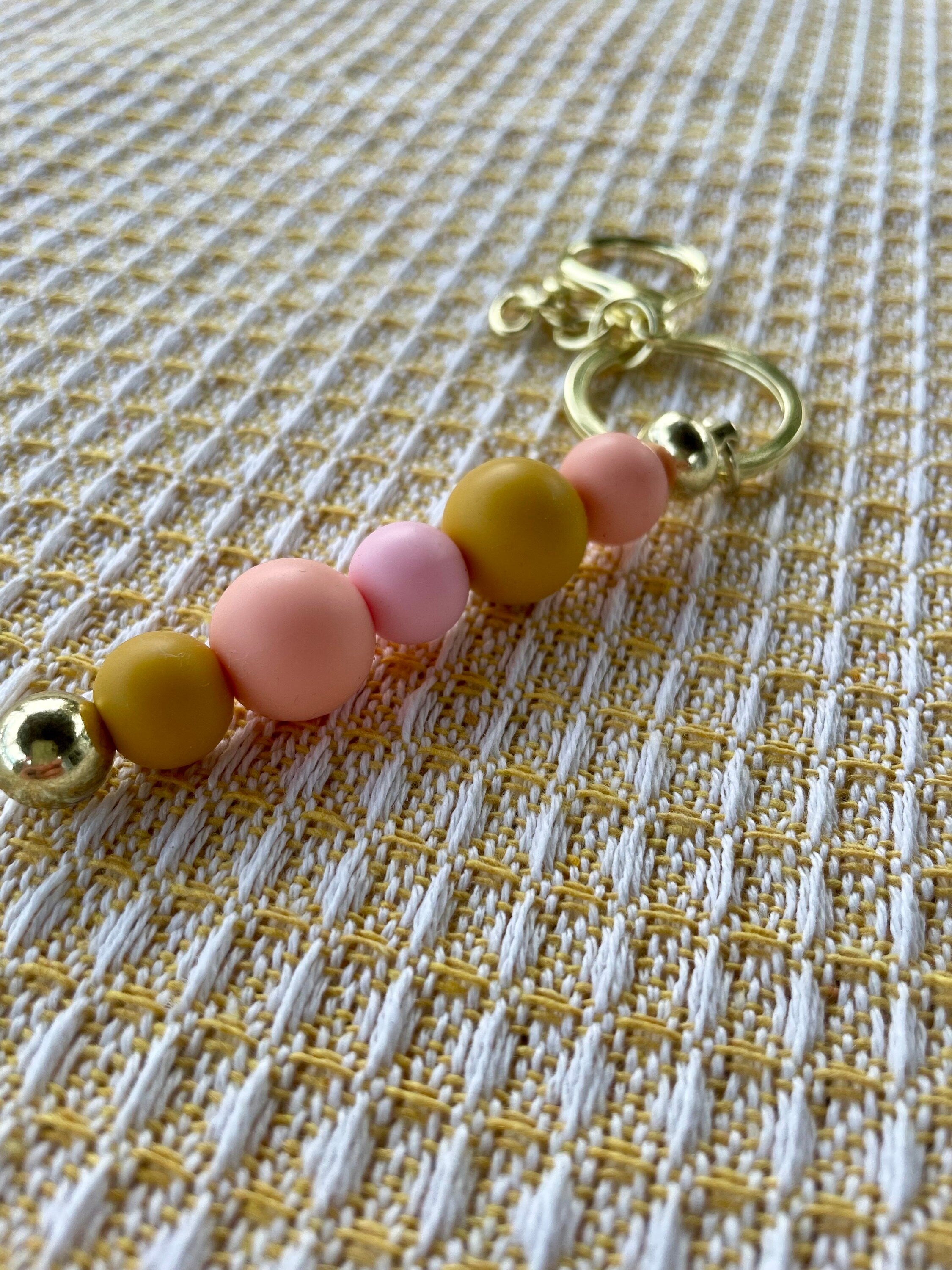 Boho Beaded Keychain