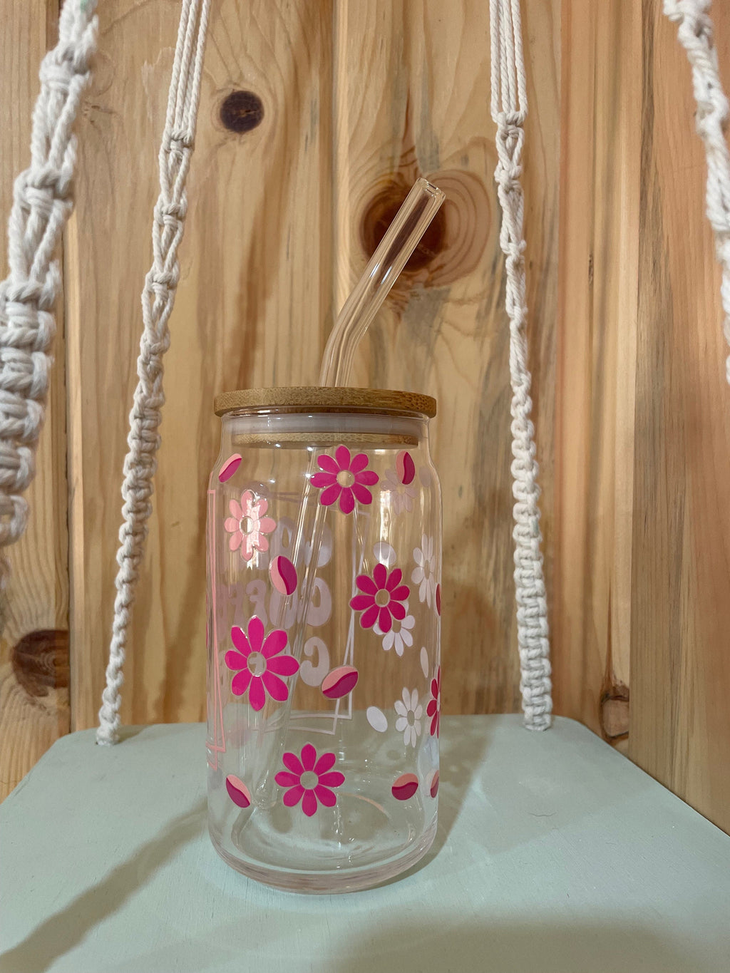 Coffee Bean 16 oz Beer Can Glass