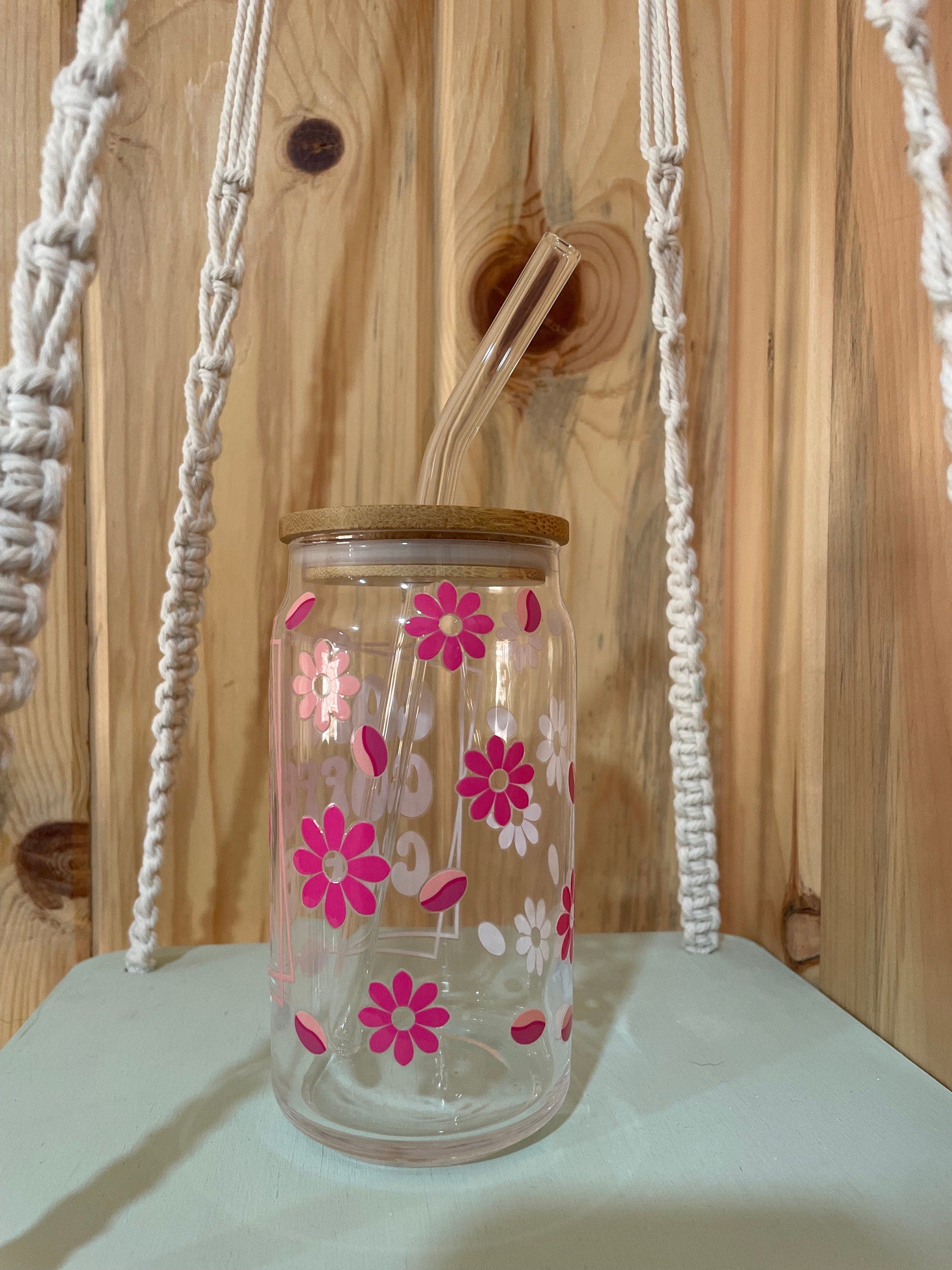 Coffee Bean 16 oz Beer Can Glass