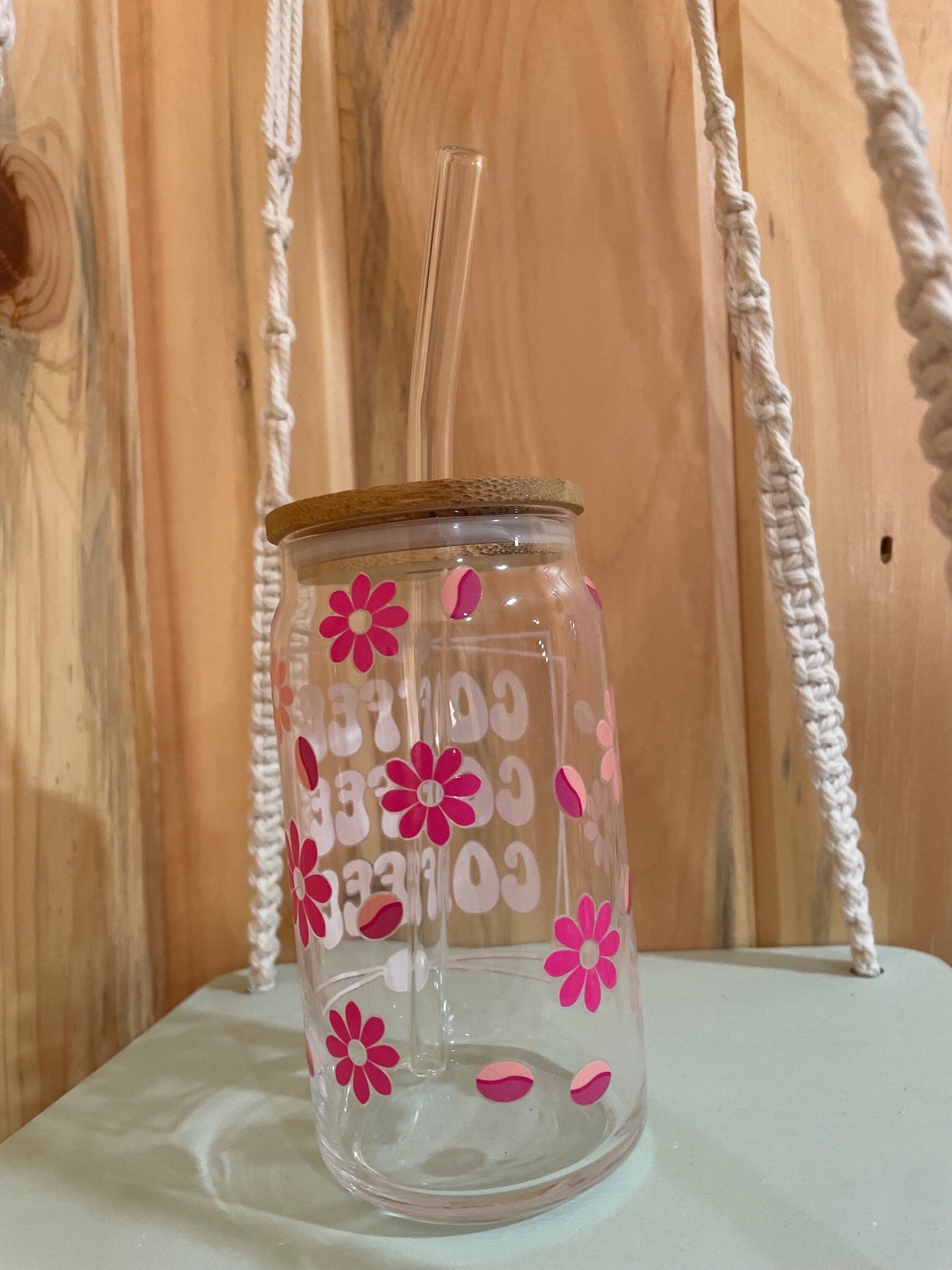 Coffee Bean 16 oz Beer Can Glass