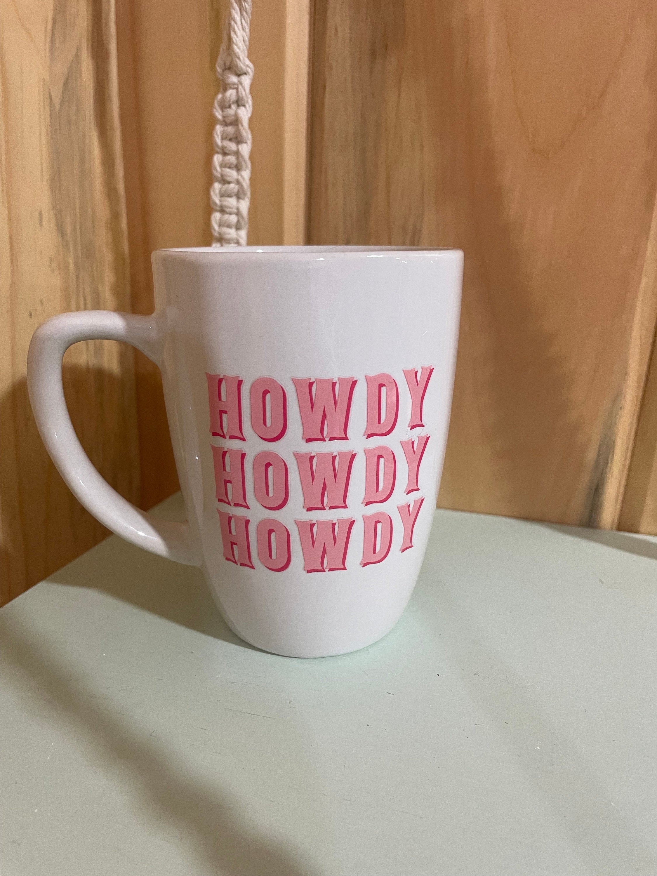 Howdy Triple Preppy Cowgirl Coffee Mug