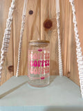 Coffee Bean 16 oz Beer Can Glass