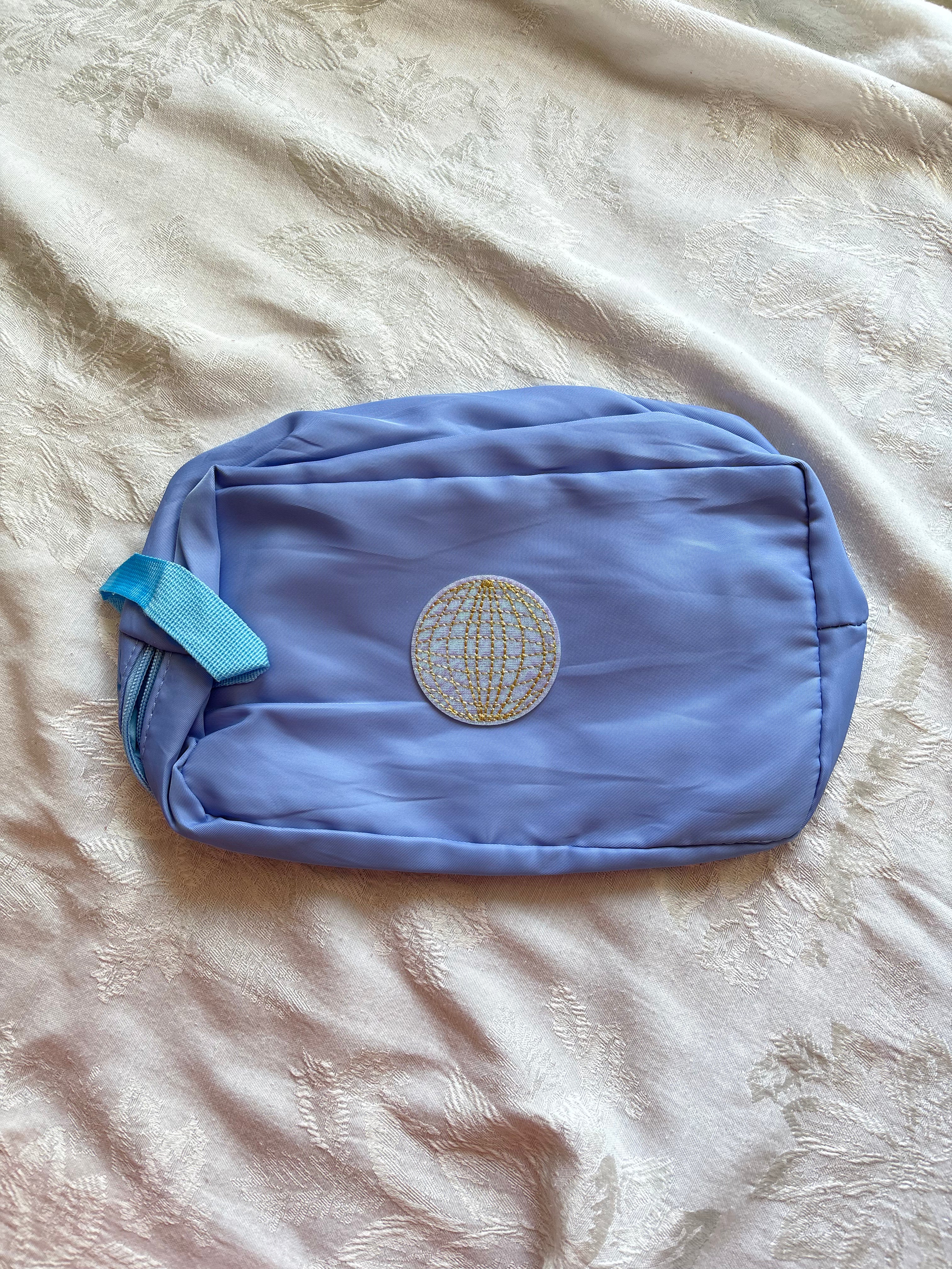 Disco Ball Patch Makeup Bag