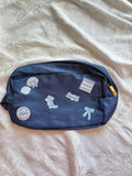 Coastal Cowgirl Large Makeup Bag - Navy