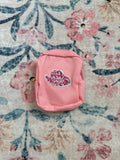 Mini Square Peach Cosmetic Bag – Pink Cowprint Cowgirl Hat Patch Makeup Pouch
