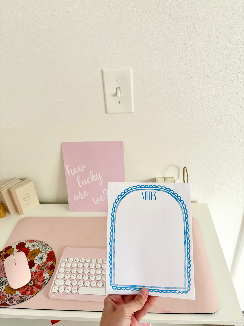 Picture Perfect Frame Blue Notepad