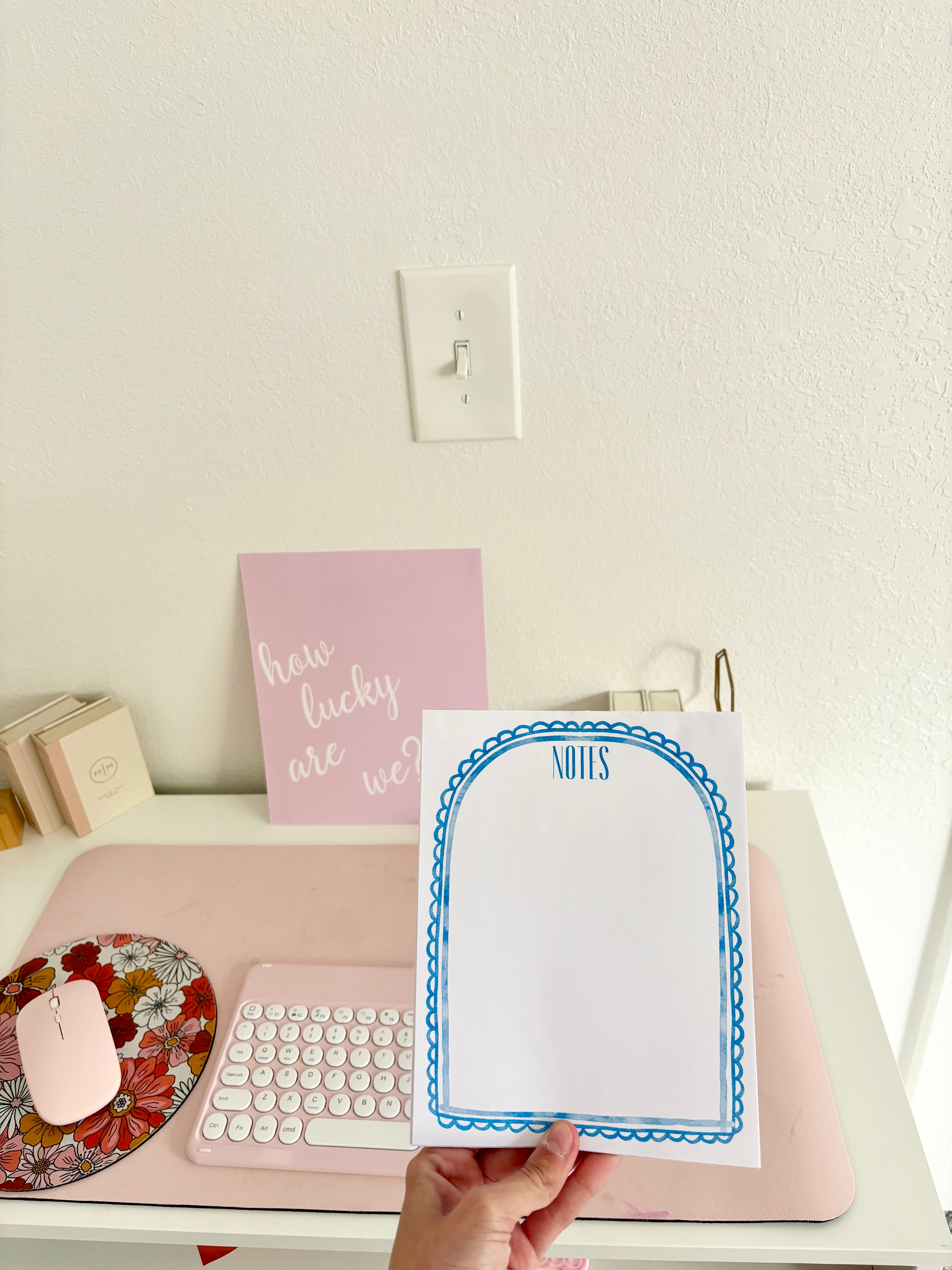 Picture Perfect Frame Blue Notepad