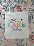 Lake Vibes Canvas Tote Bag