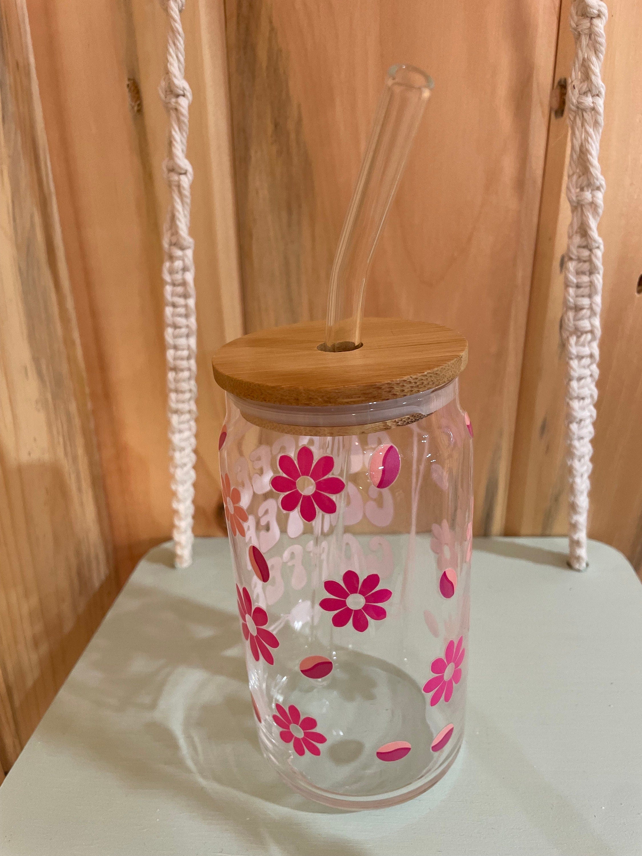 Coffee Bean 16 oz Beer Can Glass
