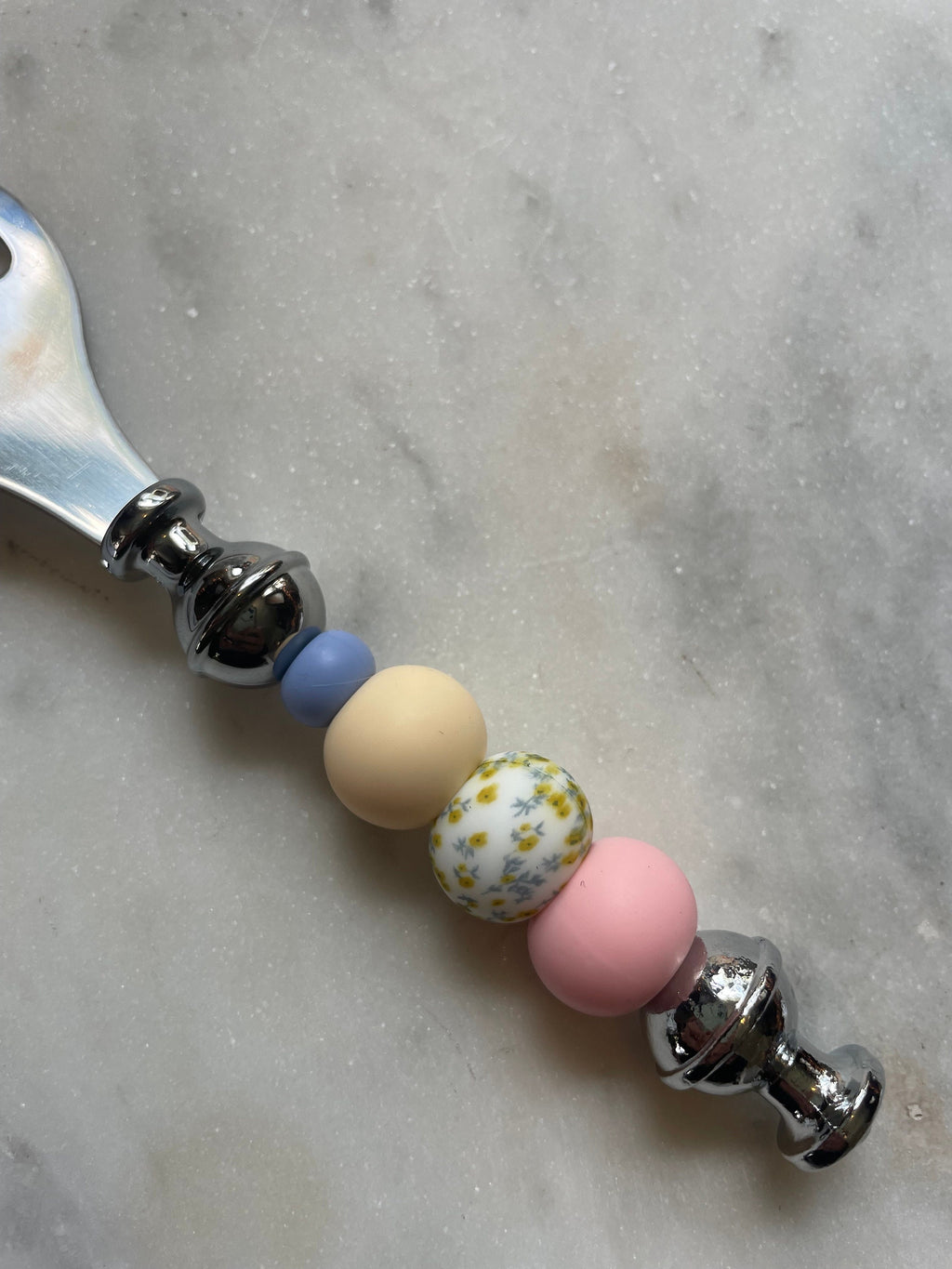 Cottage Floral Silicone Beaded Bottle Opener