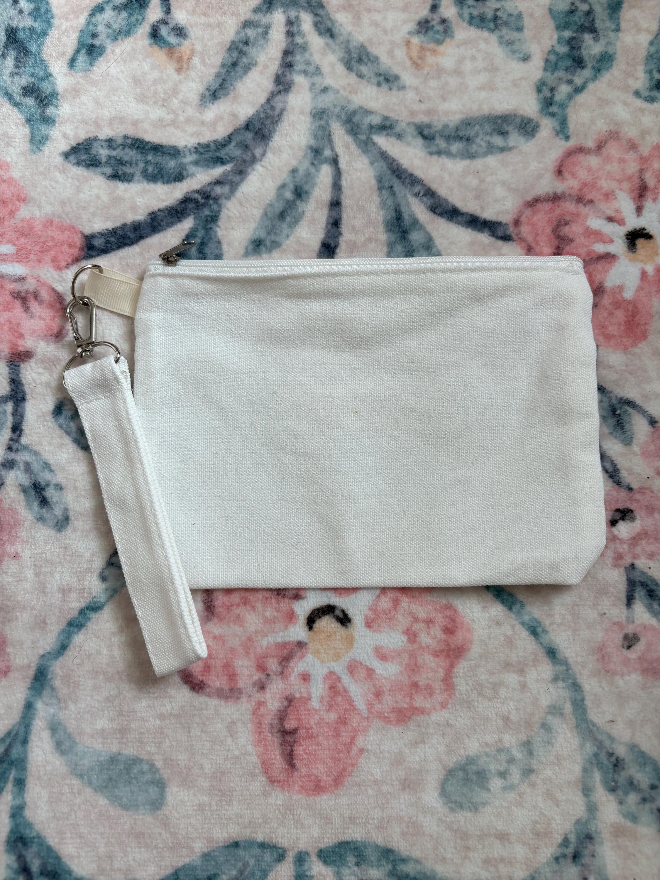 Rainbow Patch Canvas Wristlet Pouch
