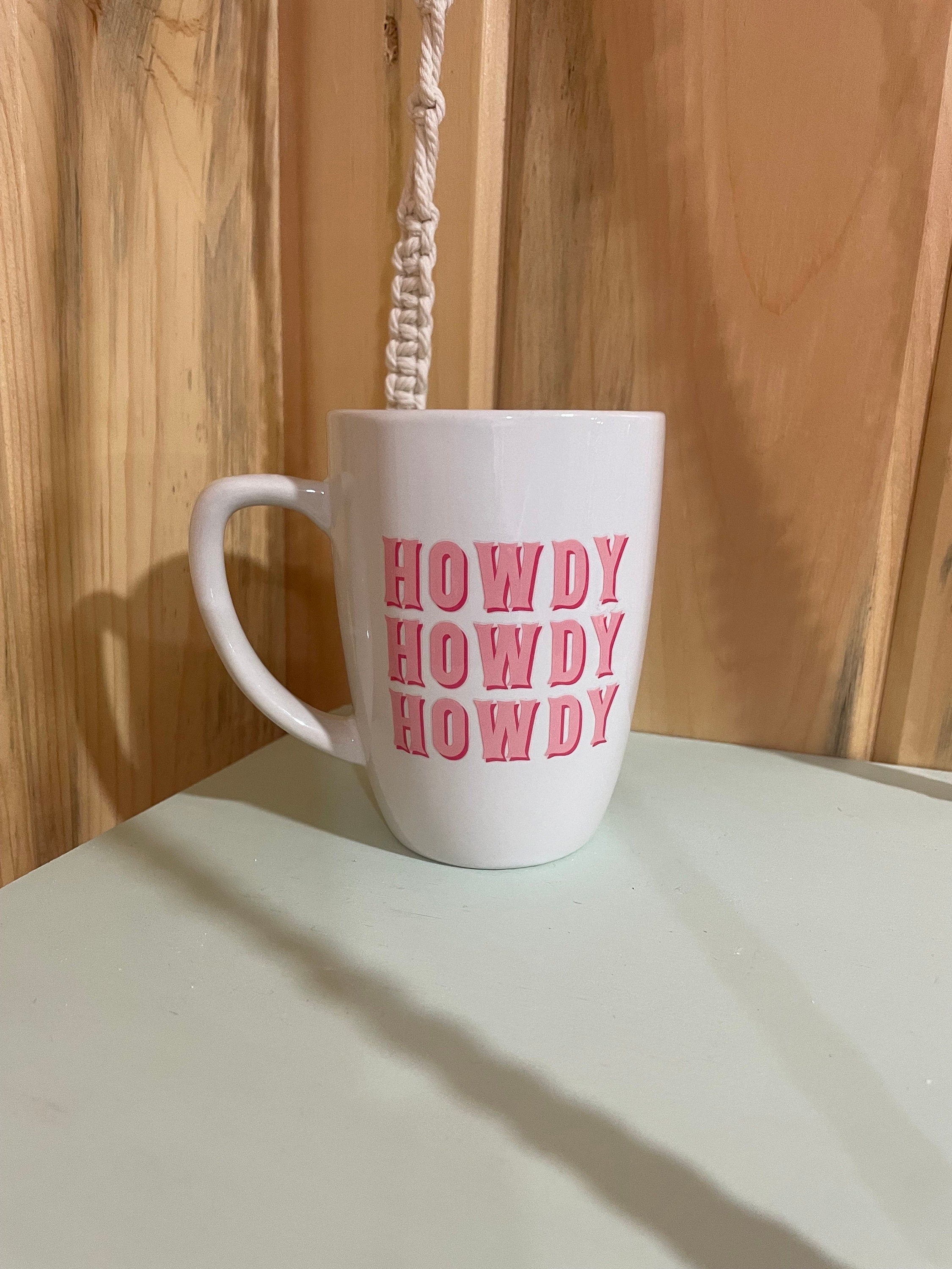 Howdy Triple Preppy Cowgirl Coffee Mug