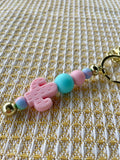 Cotton Candy Cactus Charm Keychain