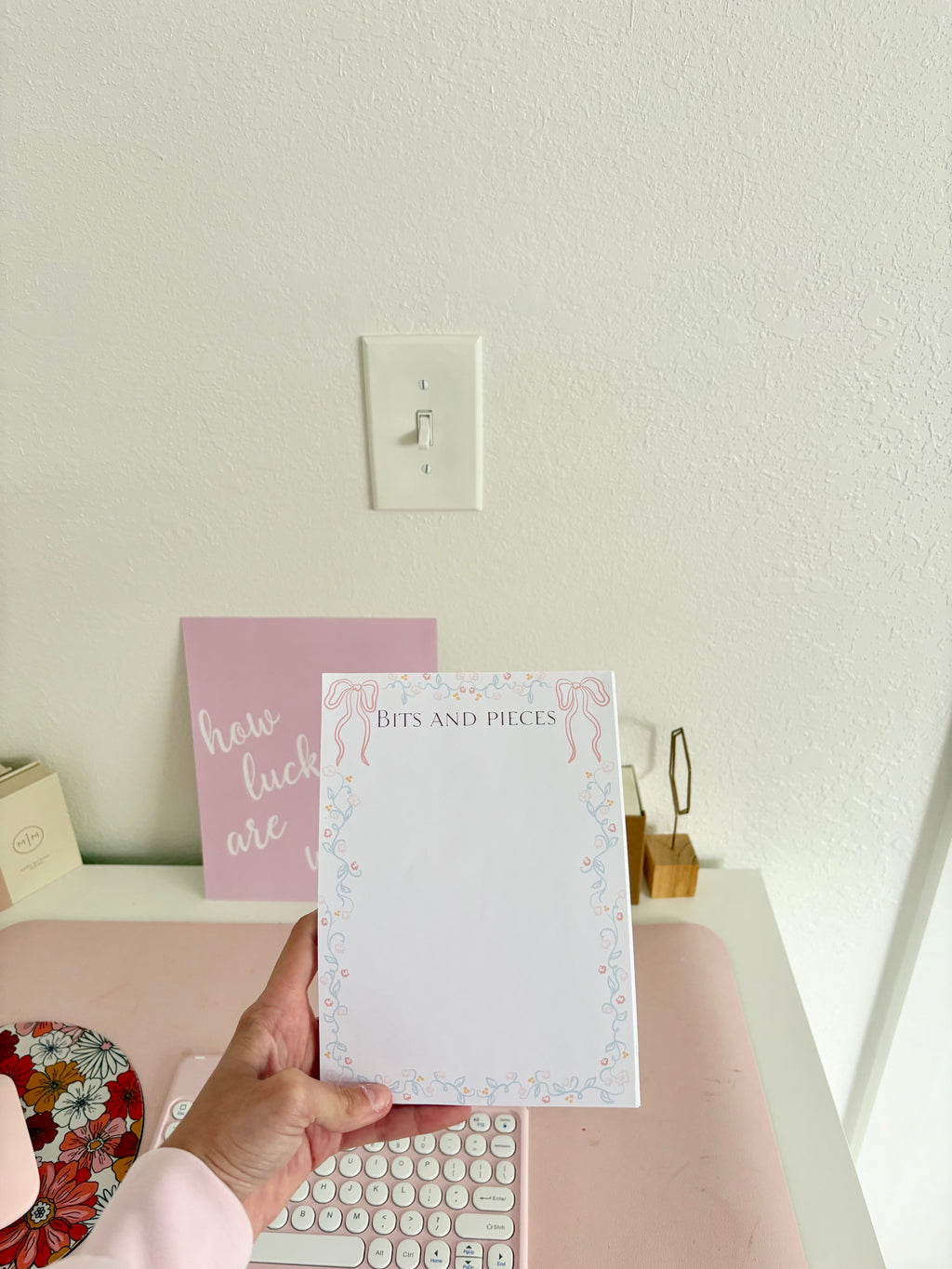 Floral Bits and Pieces Notepad