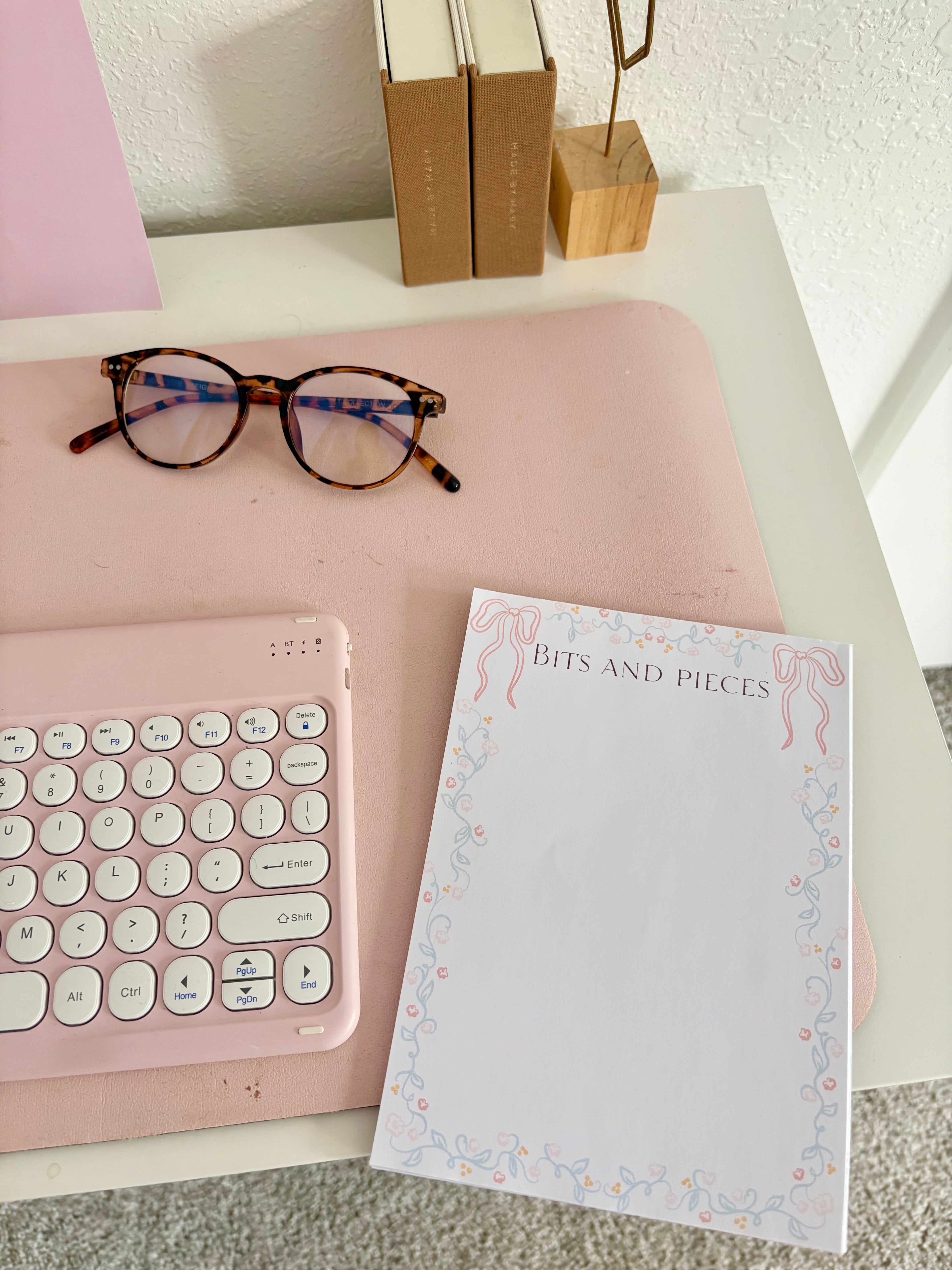 Floral Bits and Pieces Notepad