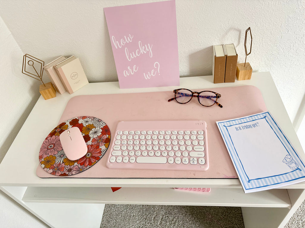 Is it Friday? Striped Blue Notepad