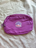 Bright Violet Sea Shell Patch Makeup Bag